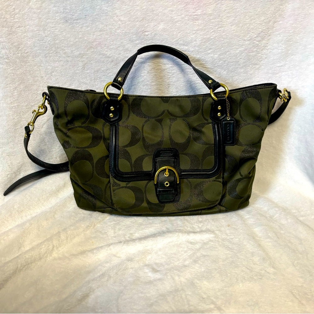 Olive Green COACH Shoulder Bag